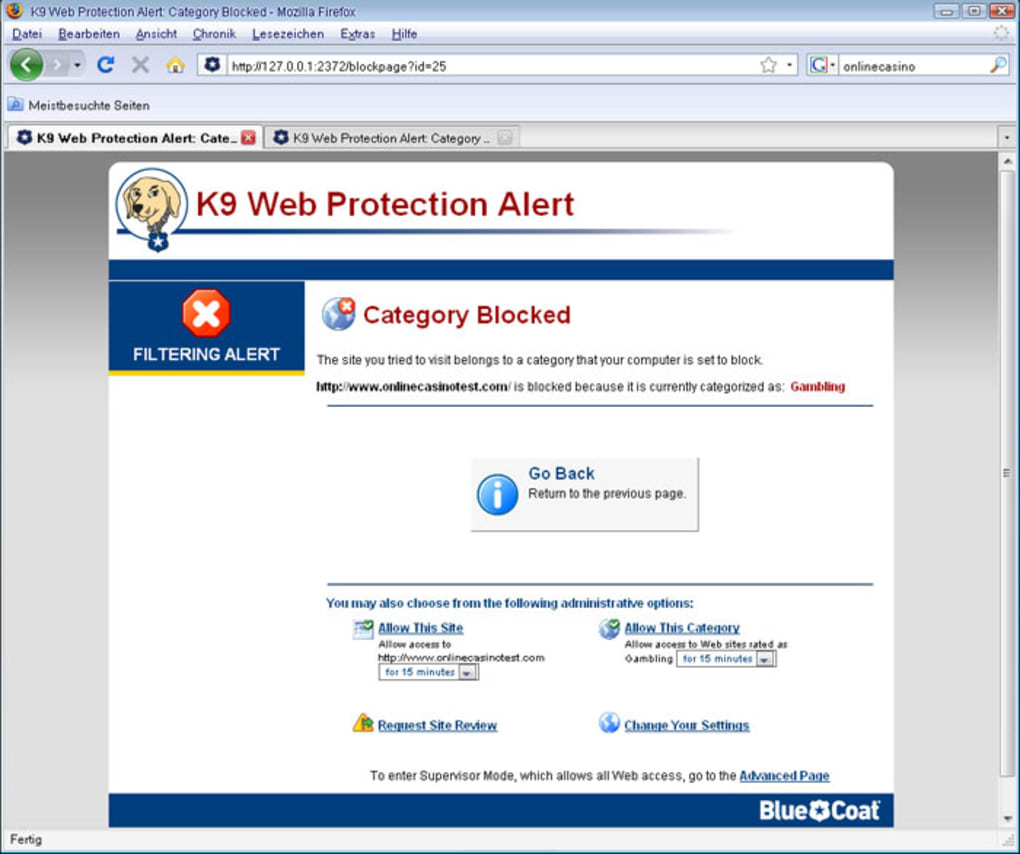 K9 web protection doesn t work